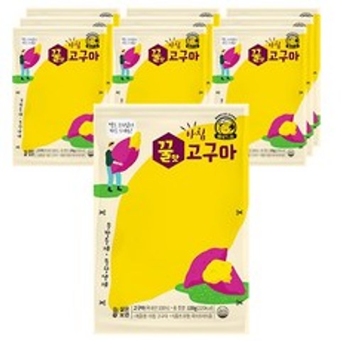 [바로드숑]실온보관 꿀고구마 슬라이스 10팩 헬스 다이어트 간식 고구마