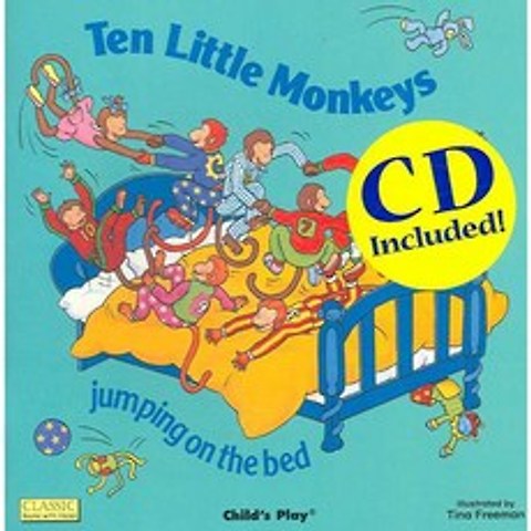 Ten Little Monkeys: Jumping on the Bed, Childs Play Intl Ltd