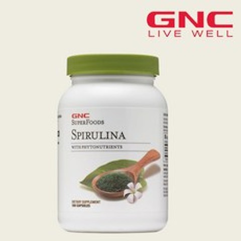 GNC 스피루리나 Spirulina 100캡슐, 단품