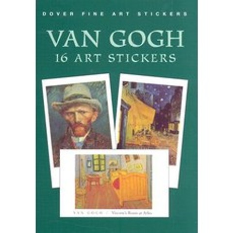 (영문도서) Van Gogh: 16 Art Stickers Paperback, Dover Publications