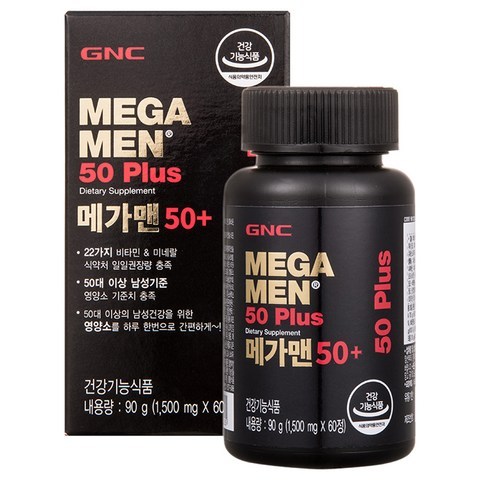 지앤씨 메가맨 50+ 멀티비타민, 60정, 1개