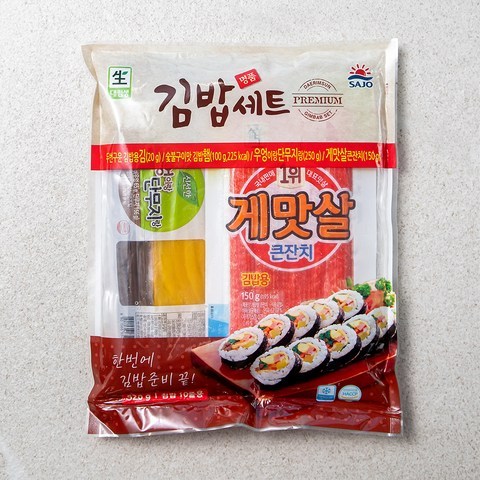 사조 명품 김밥재료 5종 세트, 520g, 1세트