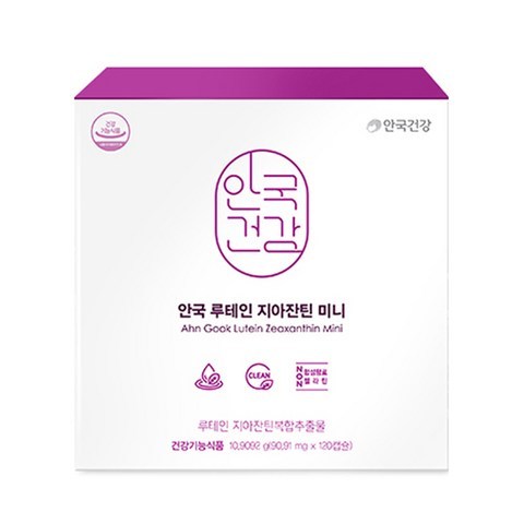 안국건강 루테인 지아잔틴 미니 + 쇼핑백, 120개입, 1세트