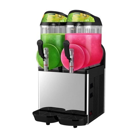 슬러시 기계 2기 3기통 업소용, 2 기통 냉온 음료 기