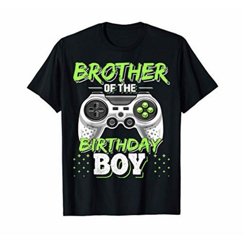 생일 소년 매칭 비디오 게임의 형제 생일 티셔츠, 단일옵션