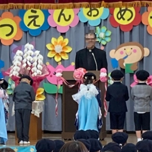 일본 유치원<br>졸업식의 풍경<br>