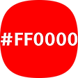 Red1 color, HEX FF0000, 블로그 홈