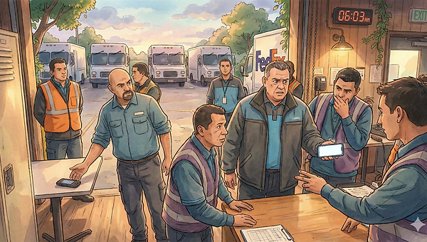 새벽 6시, 베테랑이 나오지 않았다