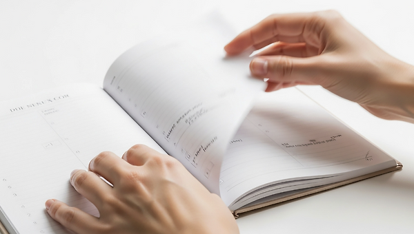 다이어리 첫 장의 부담을 없애는 편안함의 향기