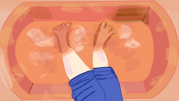 맨발로 걸으며 느끼는 자유