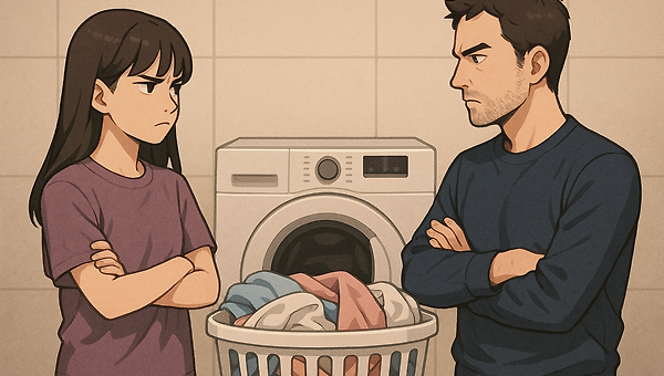 아침부터 벌어진 빨래 전쟁