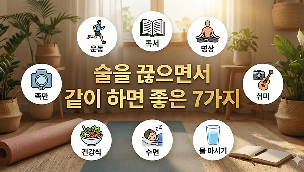 술을 끊으면서 같이 하면 좋은 7가지