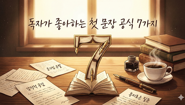 독자가 좋아하는 첫 문장 공식 7가지