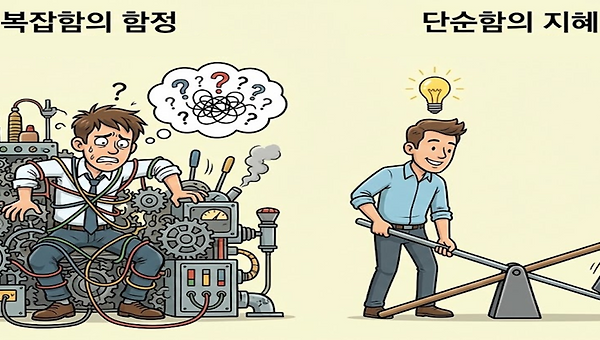 복잡할수록 오히려 바보가 된다.