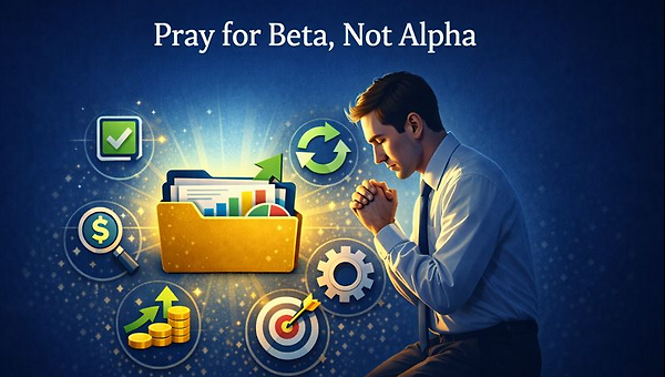 알파가 아닌 베타를 위한 추구하는 투자가 되어야 합니다