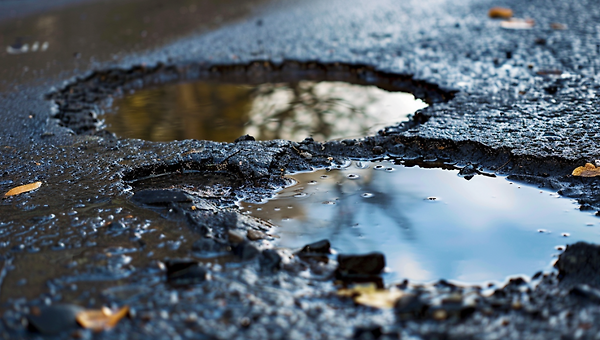 '우당탕탕' 도로의 지뢰. OO 홀이 생기는 이유.