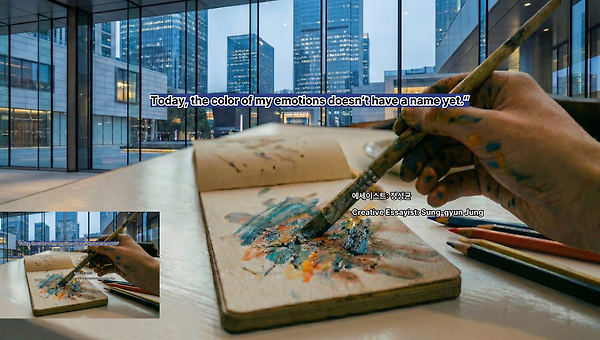 오늘 나의 감정의 색은, 아직 이름이 없다