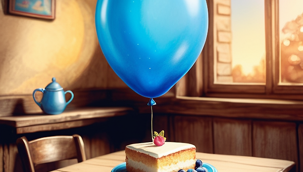 푸른 마법이 깃든 풍선