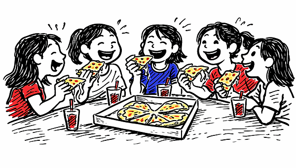 하이틴 드라마처럼 노는 딸에게