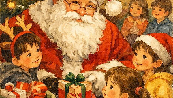 “산타할아버지가 선물 주셨어”