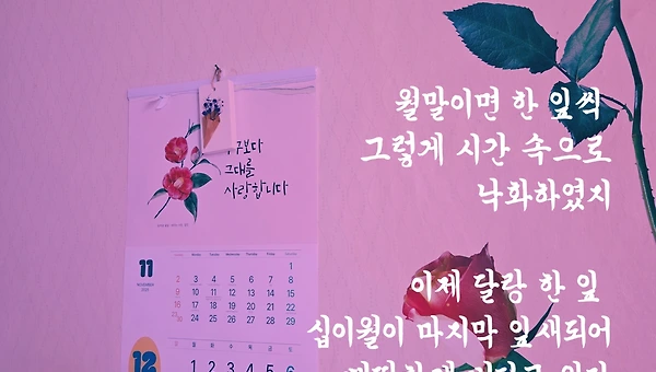 벽에 걸린 마지막 잎새