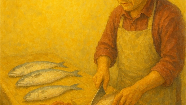 생선가게를 지나며