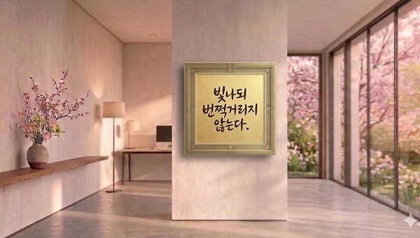 은은하게 세상을 비추는 따뜻한 빛은 무엇인가? 