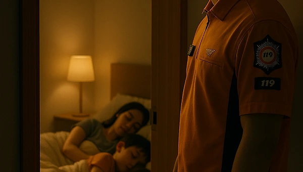 아빠는 출동 중, 엄마 일어나세요