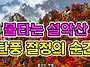 불타는 설악산 단풍 절정의..