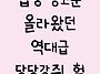 입양 공고문 올라왔던 역대..