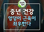 중년 건강 엉덩이 근육이 ..