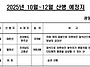 2025년 10월~12월 산행예..