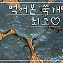 삶은쑥&현미찹쌀로 만..