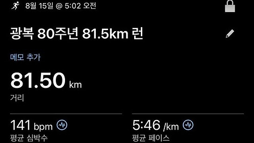 광복절 80주년을 81.5km 마라톤으로 기념한 개념 연예인.jpg