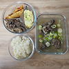 직장인 점심 도시락-소불고기, 갈비탕, 계란말이, 알타리김치 글의 미리보기 사진