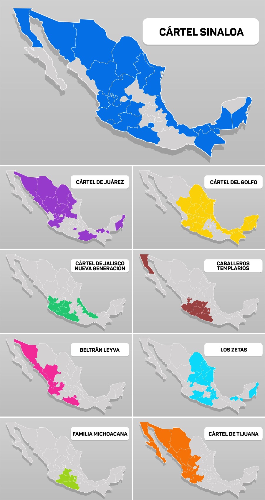 멕시코 카르텔 지도