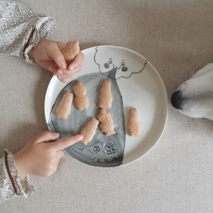 2살 소녀와 9살 시바견