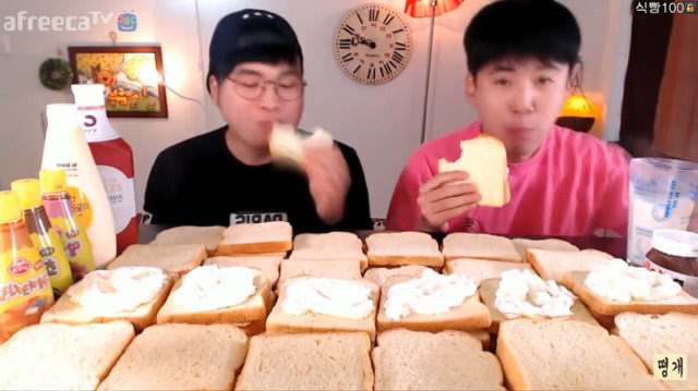 식빵 120장 먹기 전 후 몸무게변화