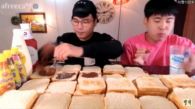 식빵 120장 먹기 전 후 몸무게변화