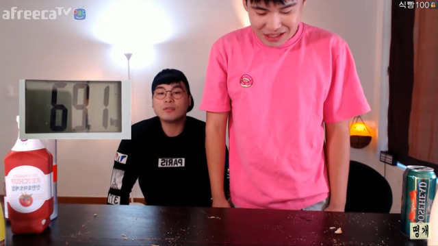 식빵 120장 먹기 전 후 몸무게변화