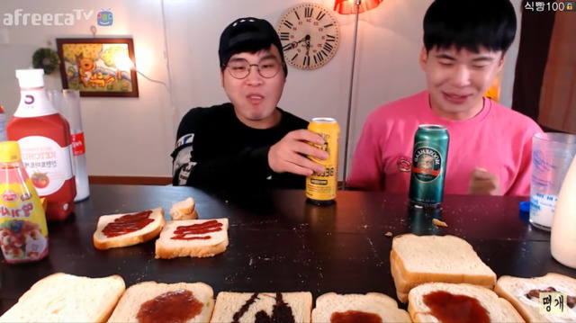 식빵 120장 먹기 전 후 몸무게변화