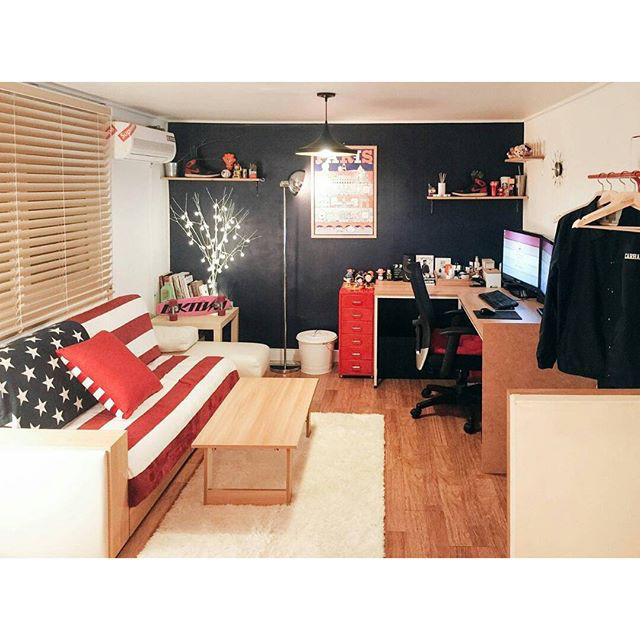 현실적이지만 현실적이지 않은 원룸 인테리어
