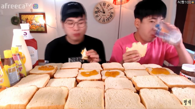 식빵 120장 먹기 전 후 몸무게변화