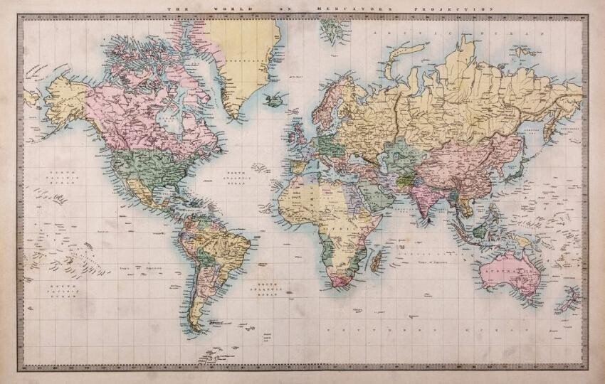 영국이 자랑하는 1860년 제작 지도
