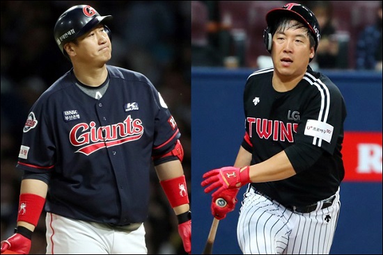 '야구의 날' 행사에 불참에 도마 위에 오른 이대호와 김현수. ⓒ 연합뉴스