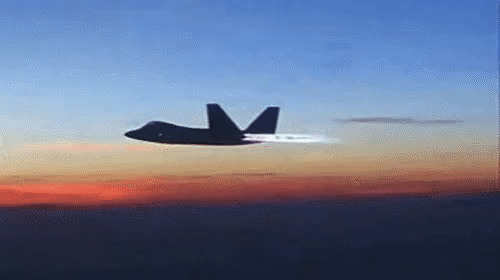천조국 제트기 소닉붐.gif
