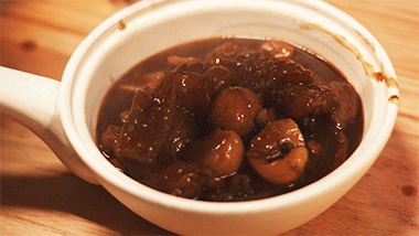 소 힘줄 요리 -