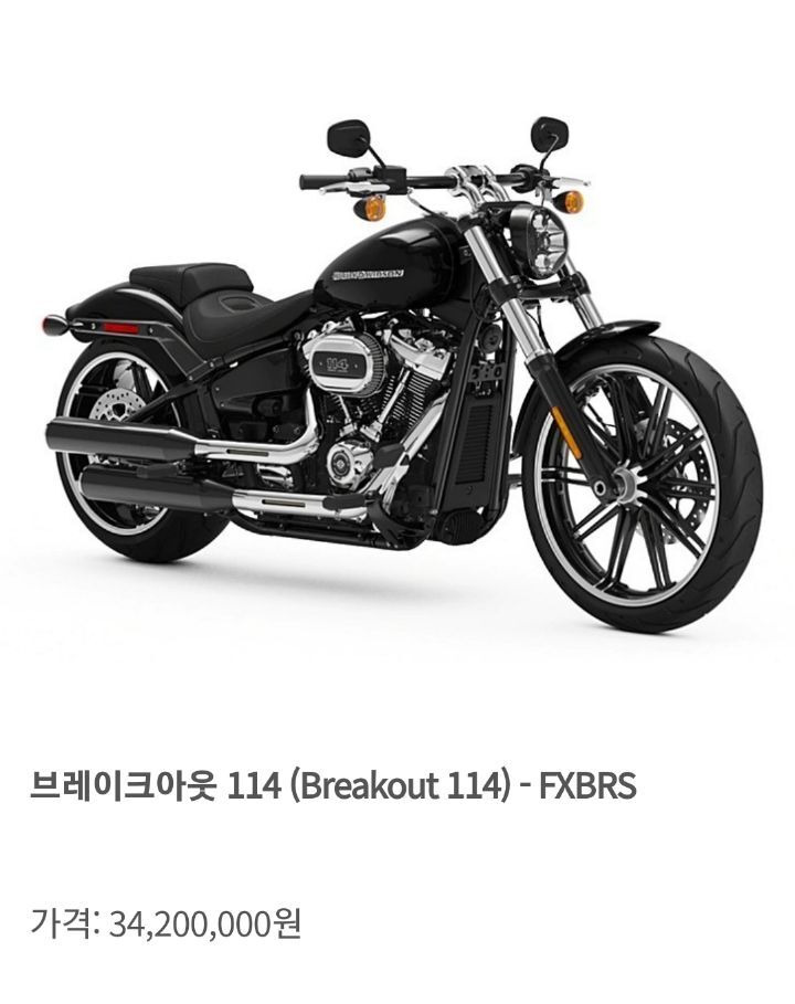 할리데이비슨 종류와 가격 정리_Jpeg
