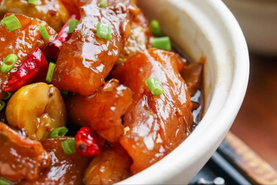 소 힘줄 요리 -