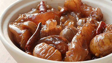 소 힘줄 요리 -